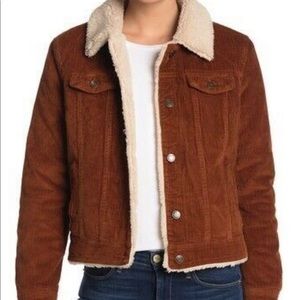 Vigoss Women’s Brown Corduroy Sherpa Jacket